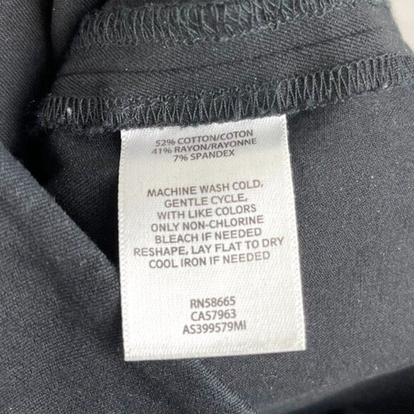 1901 Women Stretch Ankle Skinny Black Casual Pants Size 4 - Picture 7 of 7